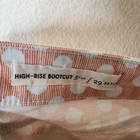 Anthropologie Pilcro Polka Dot Raw Hem Jeans 29P - Picture 6 of 6